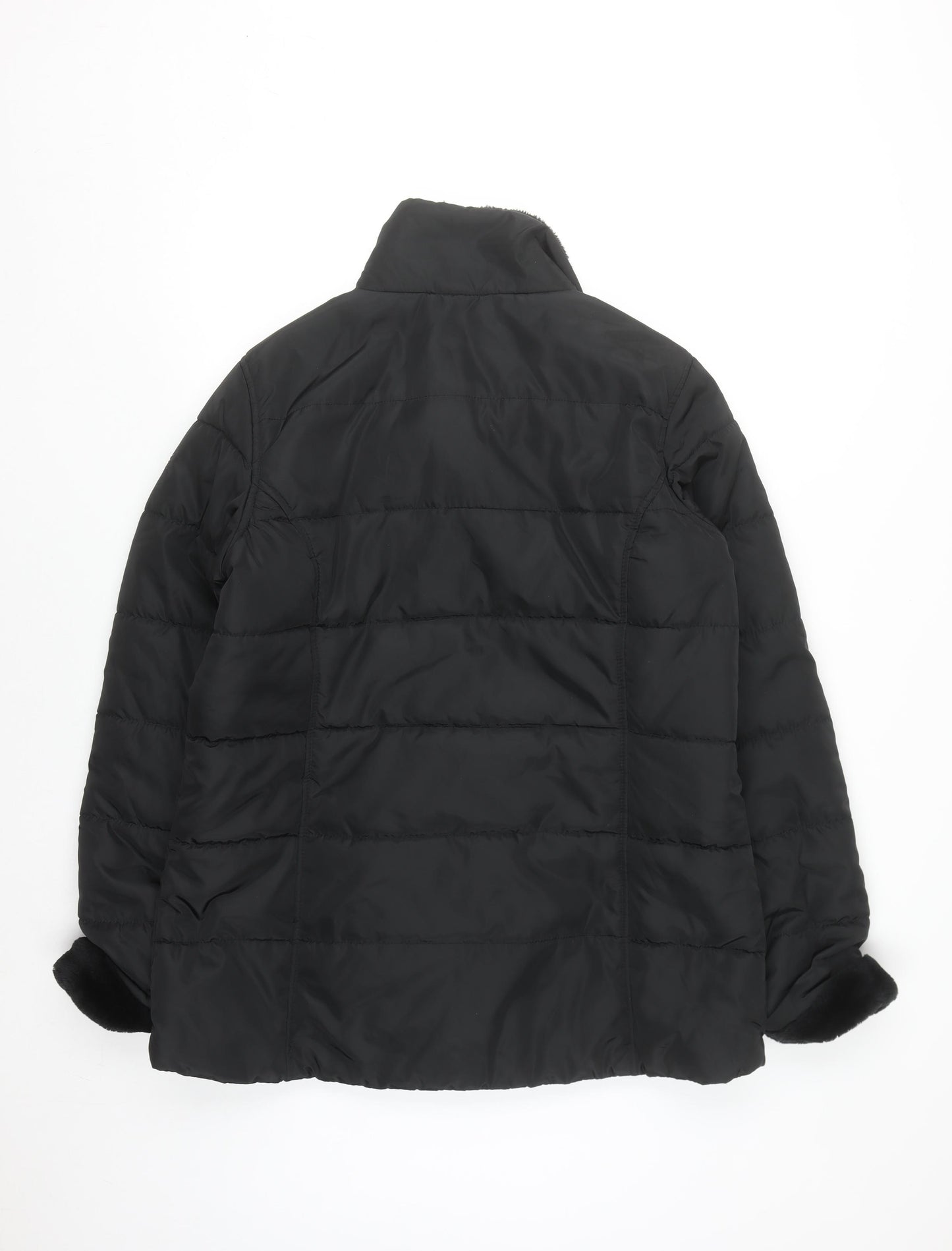 Regatta Women's Black Size 18 Puffer Jacket Warm Lined Mid Length