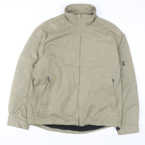 Next Men's Beige Small Full Zip Windproof Jacket