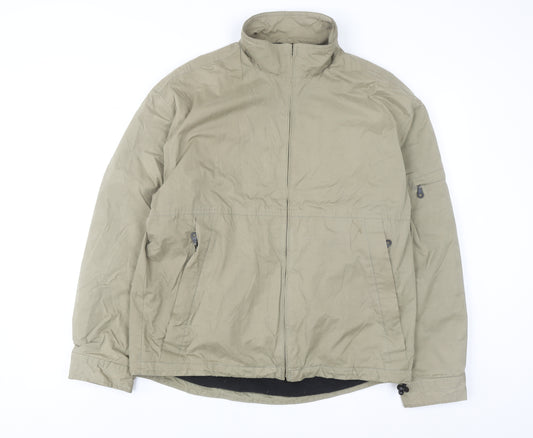 Next Men's Beige Small Full Zip Windproof Jacket