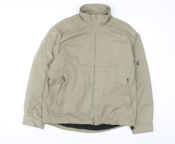 Next Men's Beige Small Full Zip Windproof Jacket
