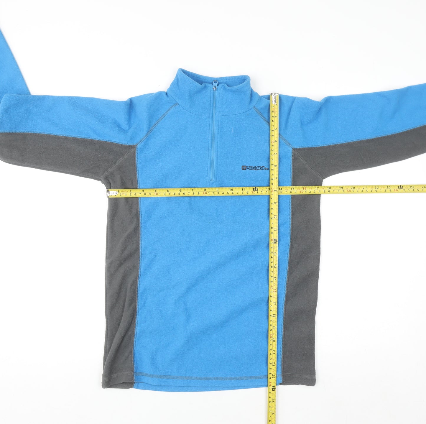 Mountain Warehouse Boys Blue Fleece 1/2 Zip Sweatshirt - 13 Years