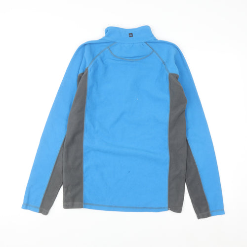 Mountain Warehouse Boys Blue Fleece 1/2 Zip Sweatshirt - 13 Years