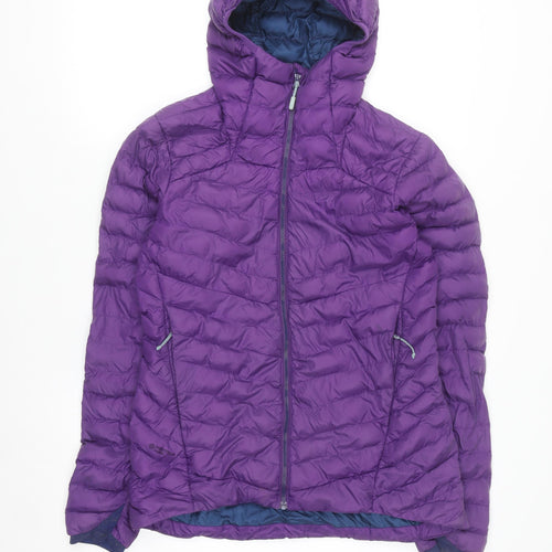 Rab Womens Purple Cirrus Alpine Puffer Jacket UK 10 Hooded Insulated