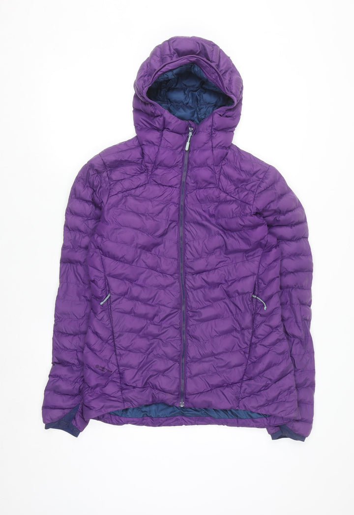 Rab Womens Purple Cirrus Alpine Puffer Jacket UK 10 Hooded Insulated