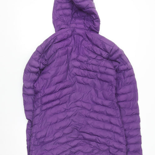 Rab Womens Purple Cirrus Alpine Puffer Jacket UK 10 Hooded Insulated