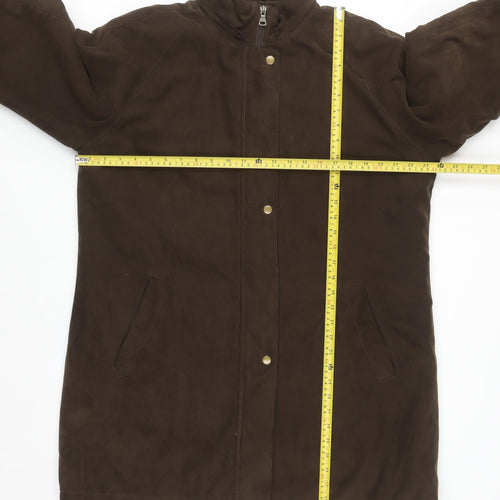 Berkertex Women’s Brown Long Overcoat Size 18 Polyester Lined