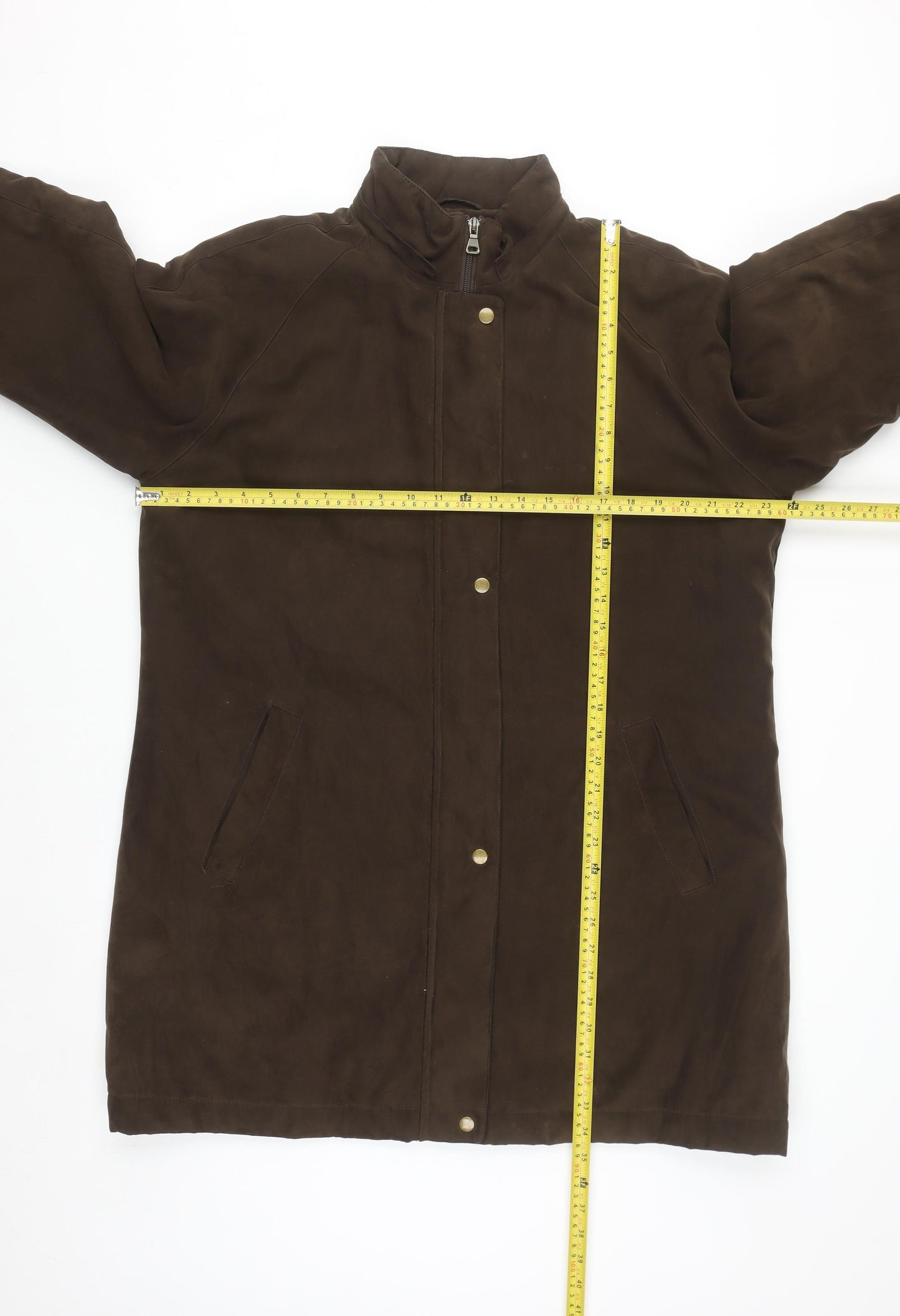 Berkertex Women’s Brown Long Overcoat Size 18 Polyester Lined