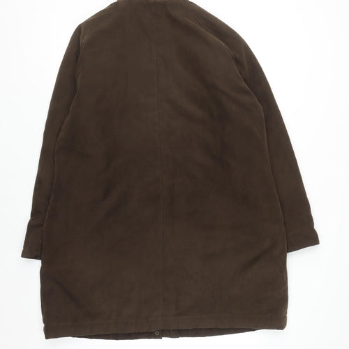 Berkertex Women’s Brown Long Overcoat Size 18 Polyester Lined
