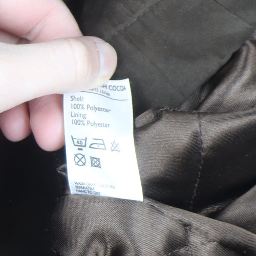Berkertex Women’s Brown Long Overcoat Size 18 Polyester Lined