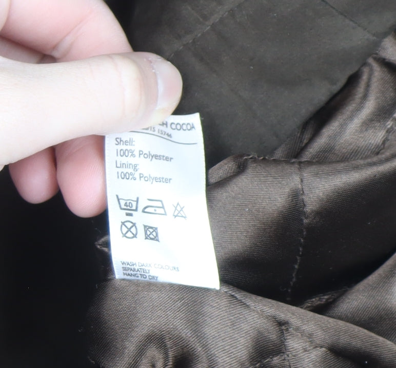 Berkertex Women’s Brown Long Overcoat Size 18 Polyester Lined