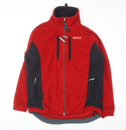 Karrimor Women Red Fleece Full Zip Hoodie Jacket Size XL 16