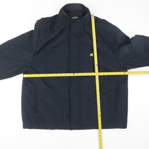 Picken Men's Blue 4XL Lined Full Zip Basic Jacket