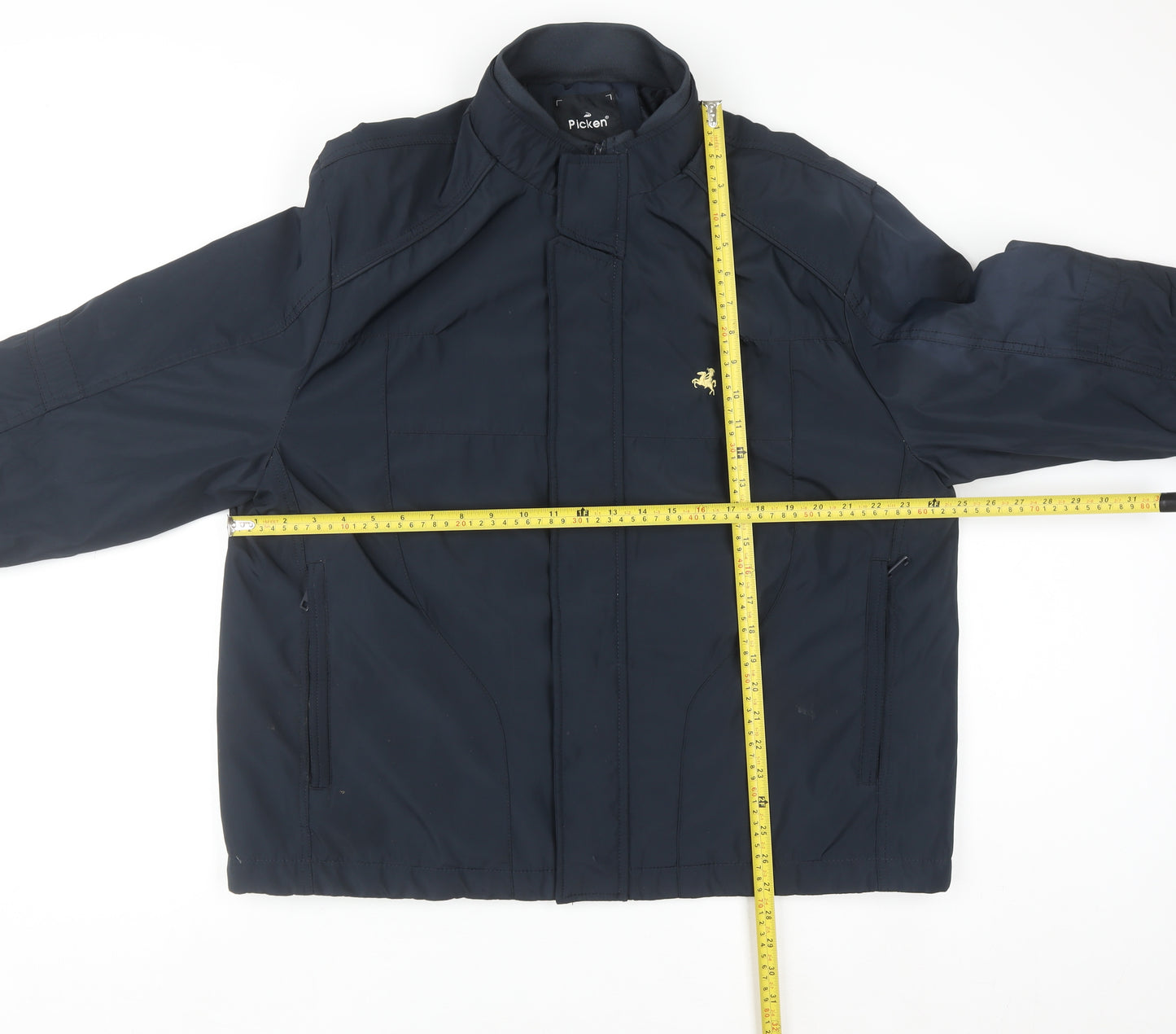 Picken Men's Blue 4XL Lined Full Zip Basic Jacket