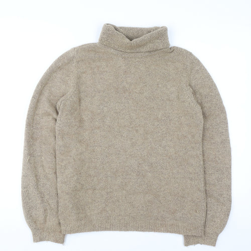 Object Womens Beige Roll Neck Pullover Jumper XS