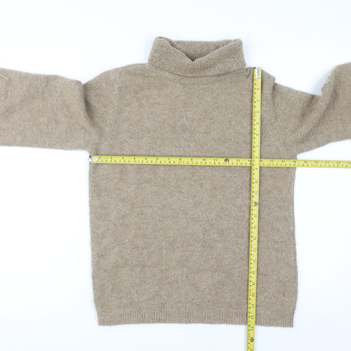 Object Womens Beige Roll Neck Pullover Jumper XS