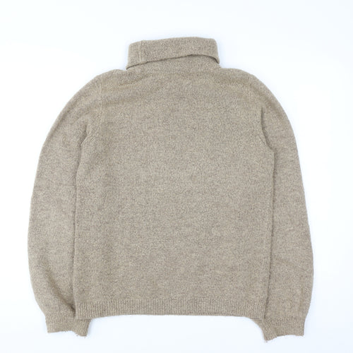 Object Womens Beige Roll Neck Pullover Jumper XS
