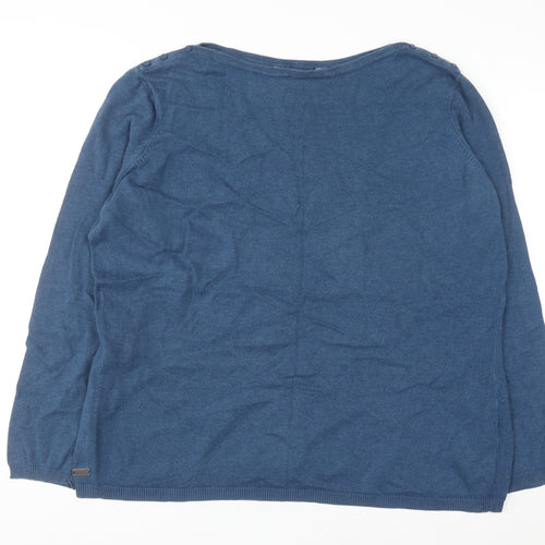 Regatta Women's Blue Cotton Crew Neck Jumper Size 18