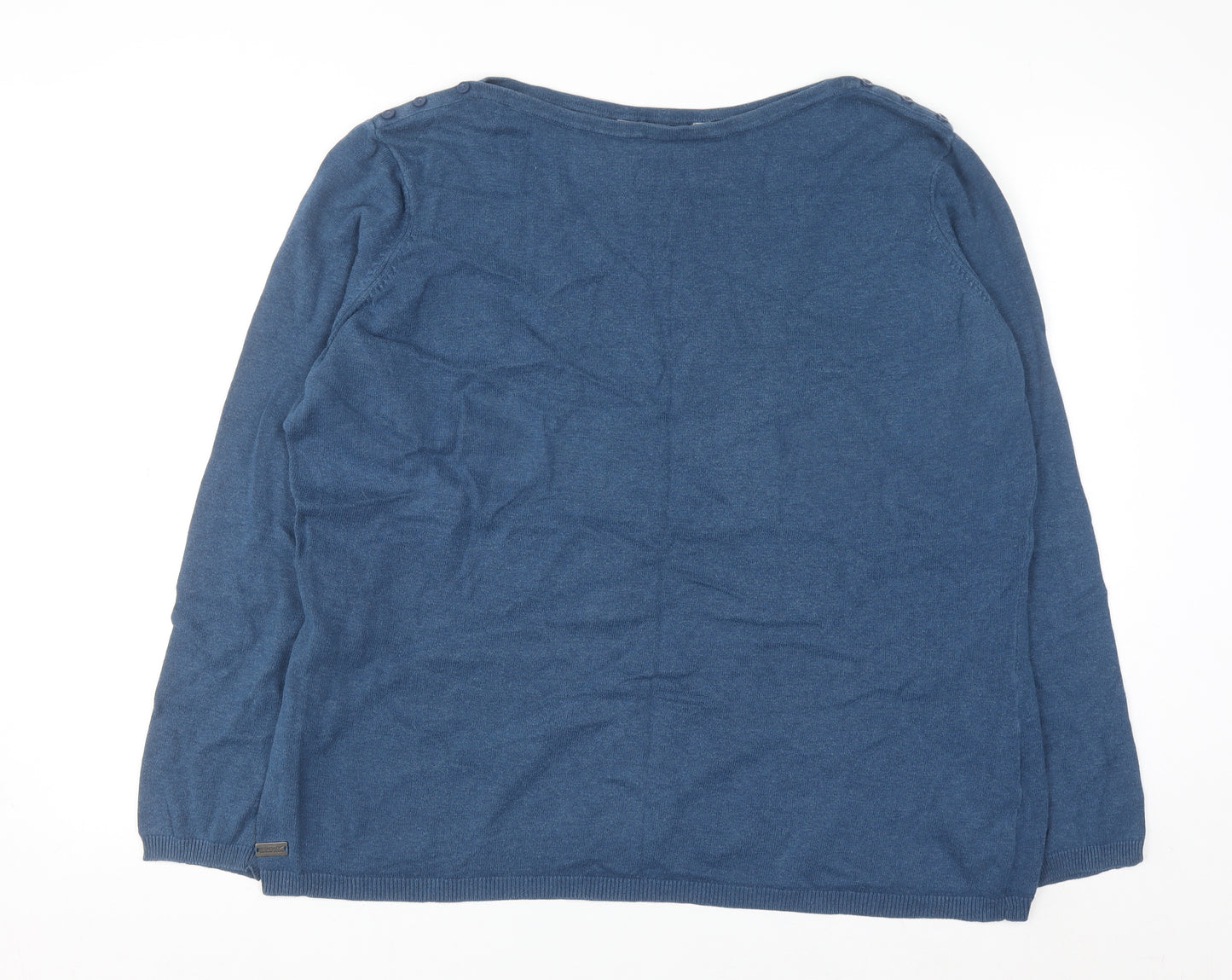 Regatta Women's Blue Cotton Crew Neck Jumper Size 18