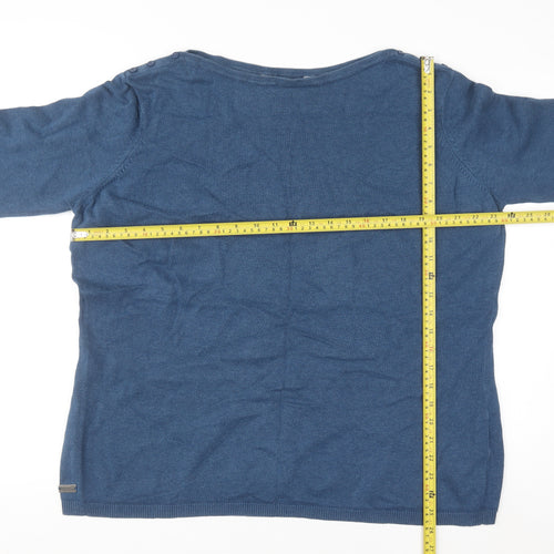Regatta Women's Blue Cotton Crew Neck Jumper Size 18