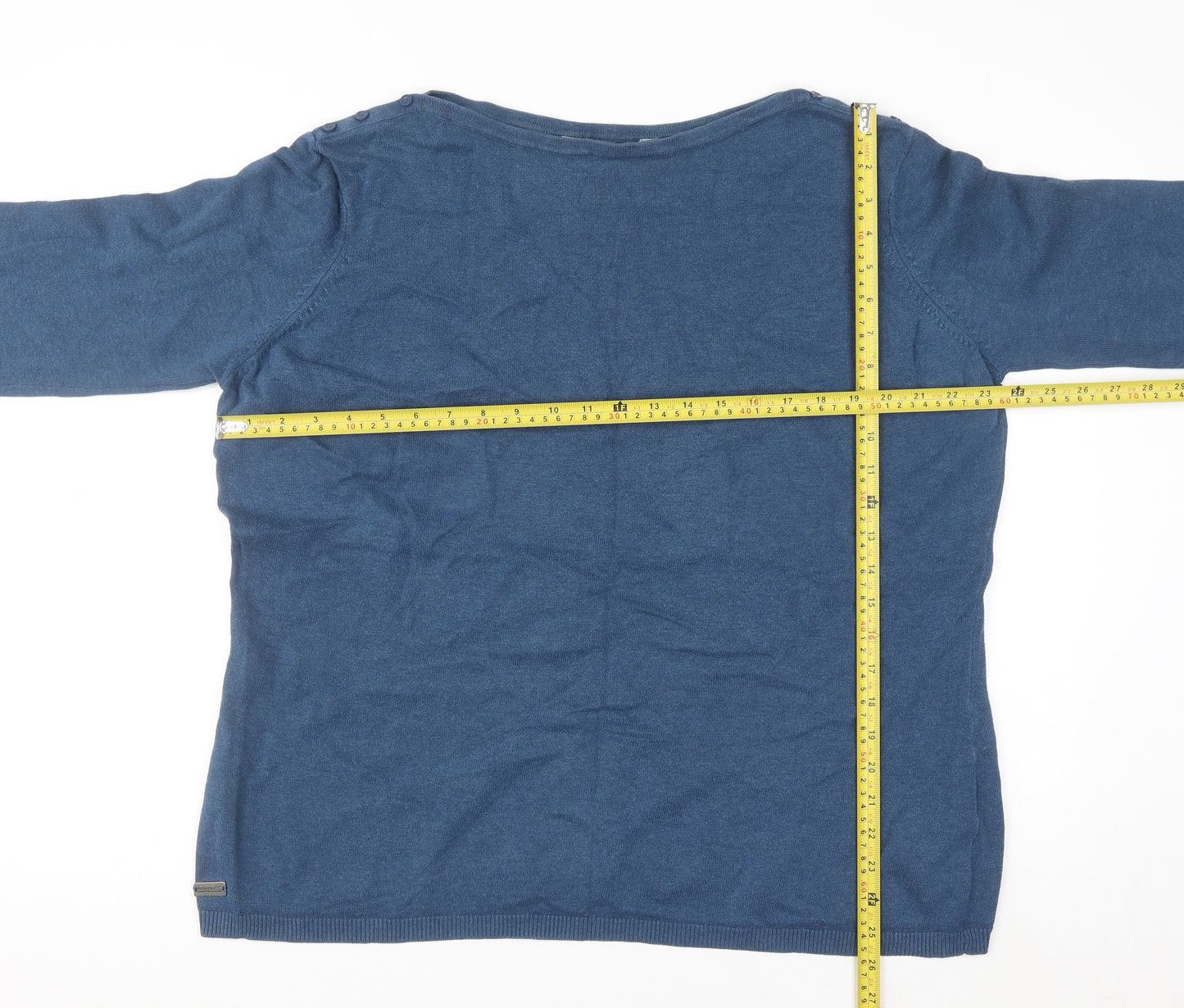 Regatta Women's Blue Cotton Crew Neck Jumper Size 18