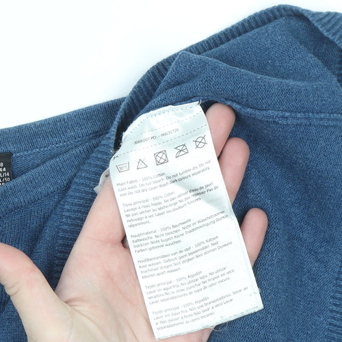 Regatta Women's Blue Cotton Crew Neck Jumper Size 18