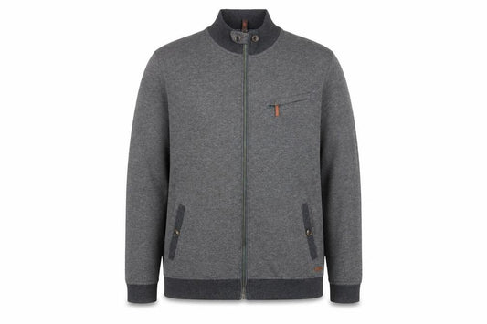 Ted Baker Men's Grey Full Zip Jumper Size XL Cotton Blend