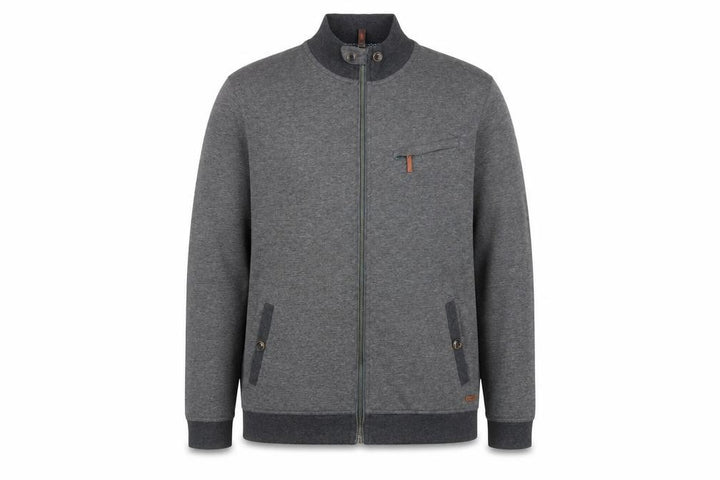 Ted Baker Men's Grey Full Zip Jumper Size XL Cotton Blend