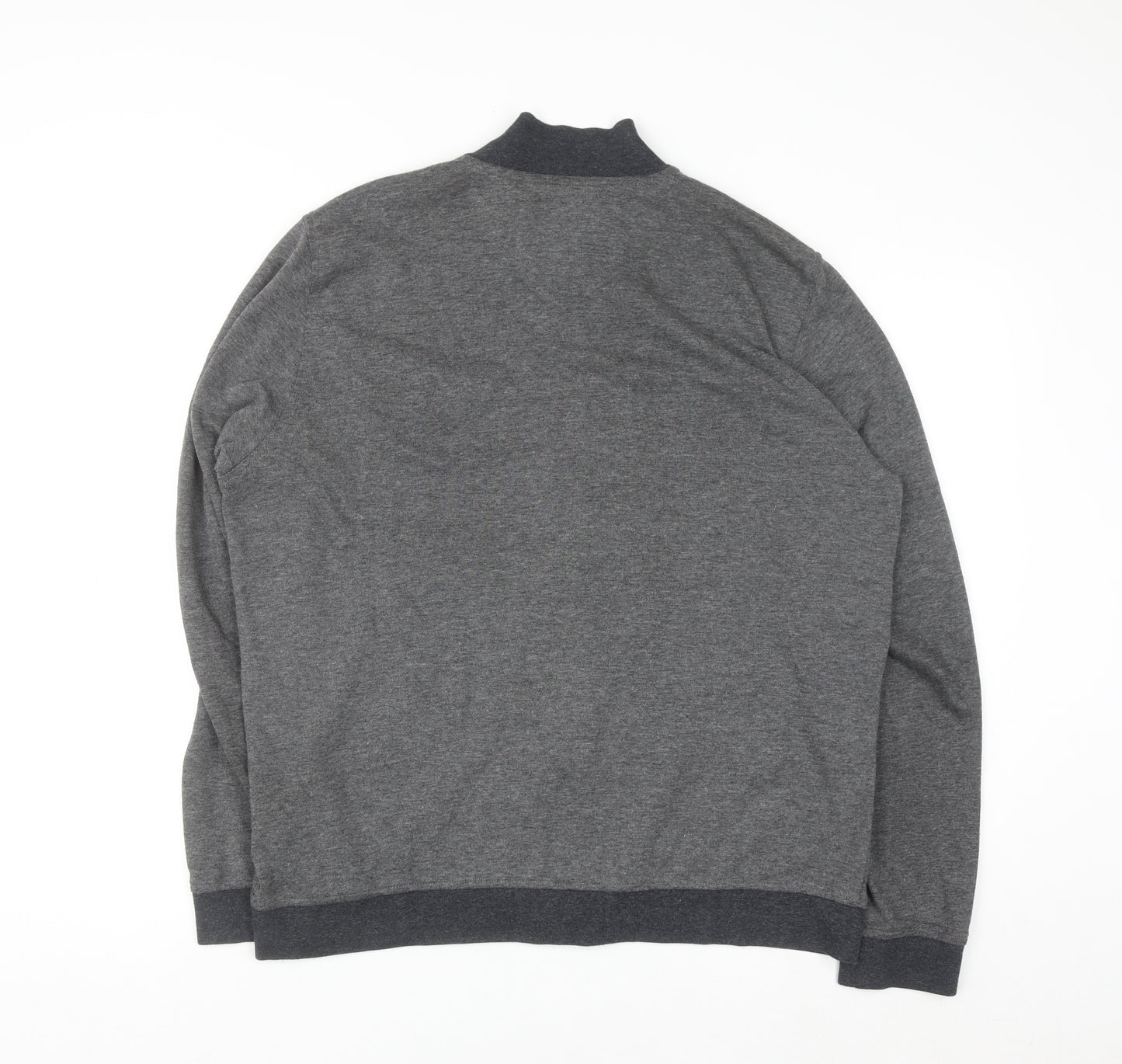 Ted Baker Men's Grey Full Zip Jumper Size XL Cotton Blend