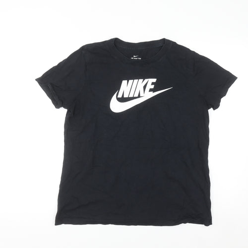 Nike Men's Black Large Graphic Logo Sports T-Shirt