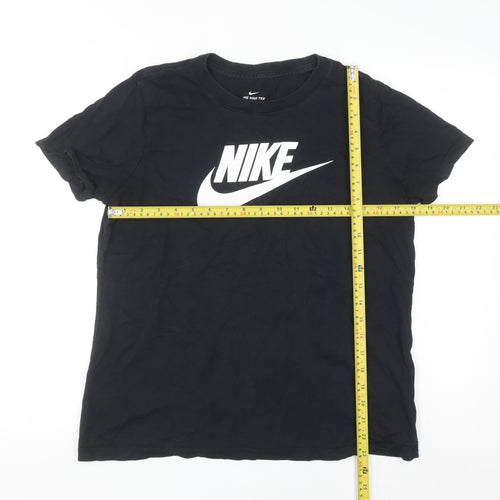 Nike Men's Black Large Graphic Logo Sports T-Shirt