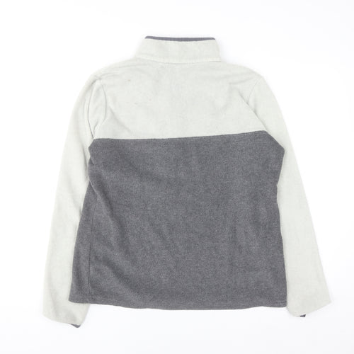 Columbia Men's Grey Fleece Henley Sweatshirt Size L Outdoor