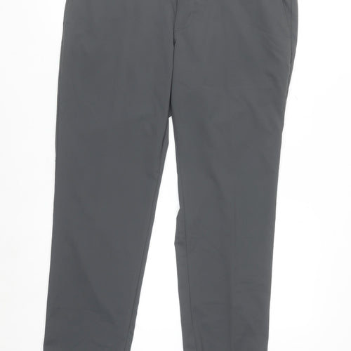 Ben Hogan Men Grey 34x30 Chino Trousers Regular Fit Stretch