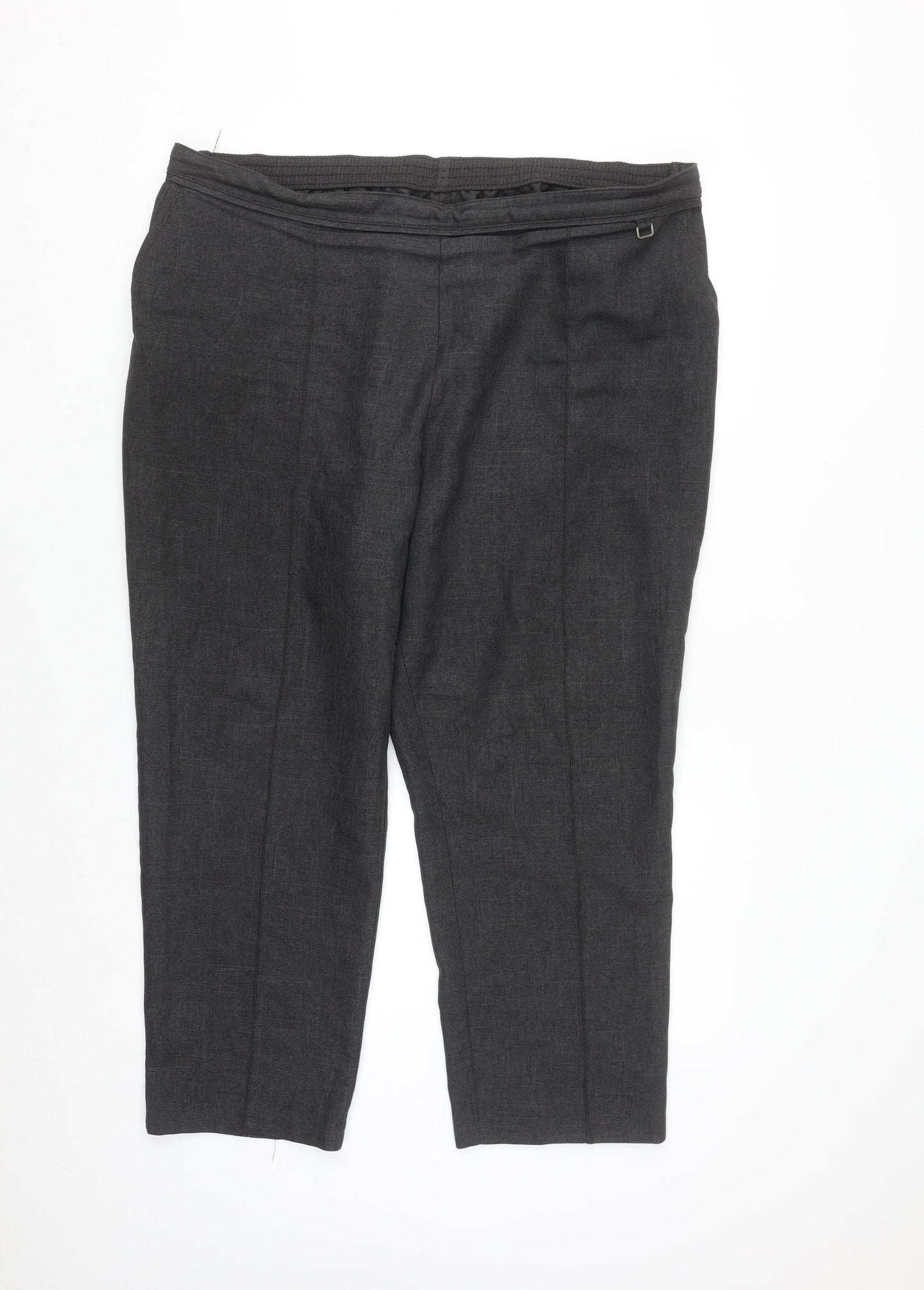Marks and Spencer Women’s Grey Size 20 Straight Leg Trousers