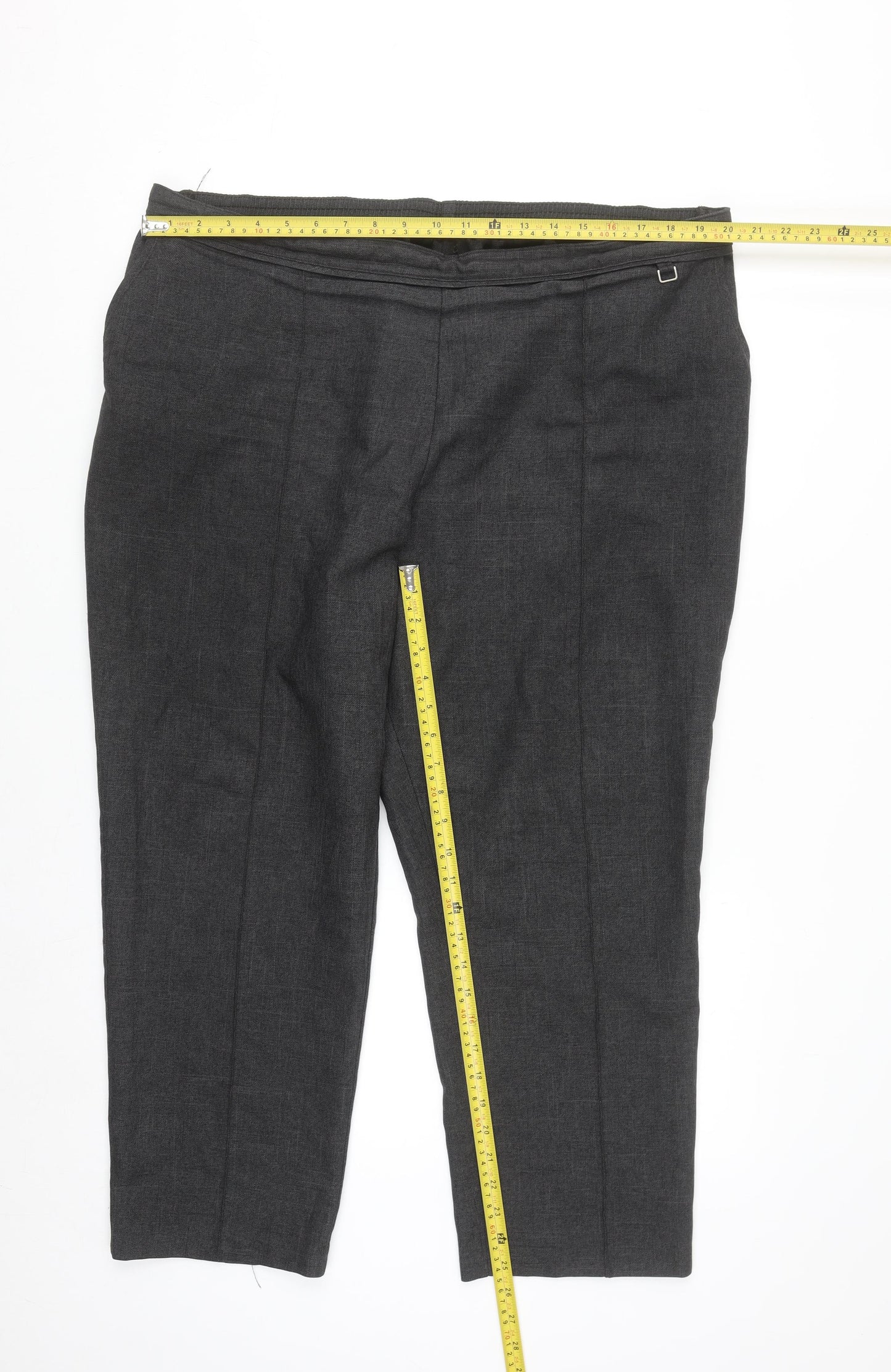 Marks and Spencer Women’s Grey Size 20 Straight Leg Trousers