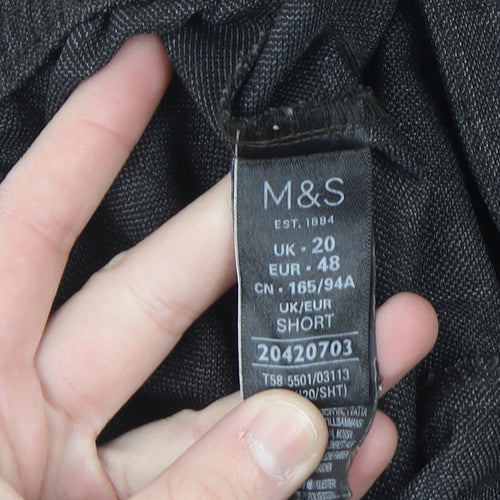 Marks and Spencer Women’s Grey Size 20 Straight Leg Trousers