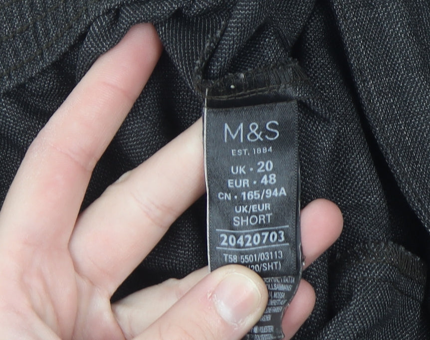 Marks and Spencer Women’s Grey Size 20 Straight Leg Trousers