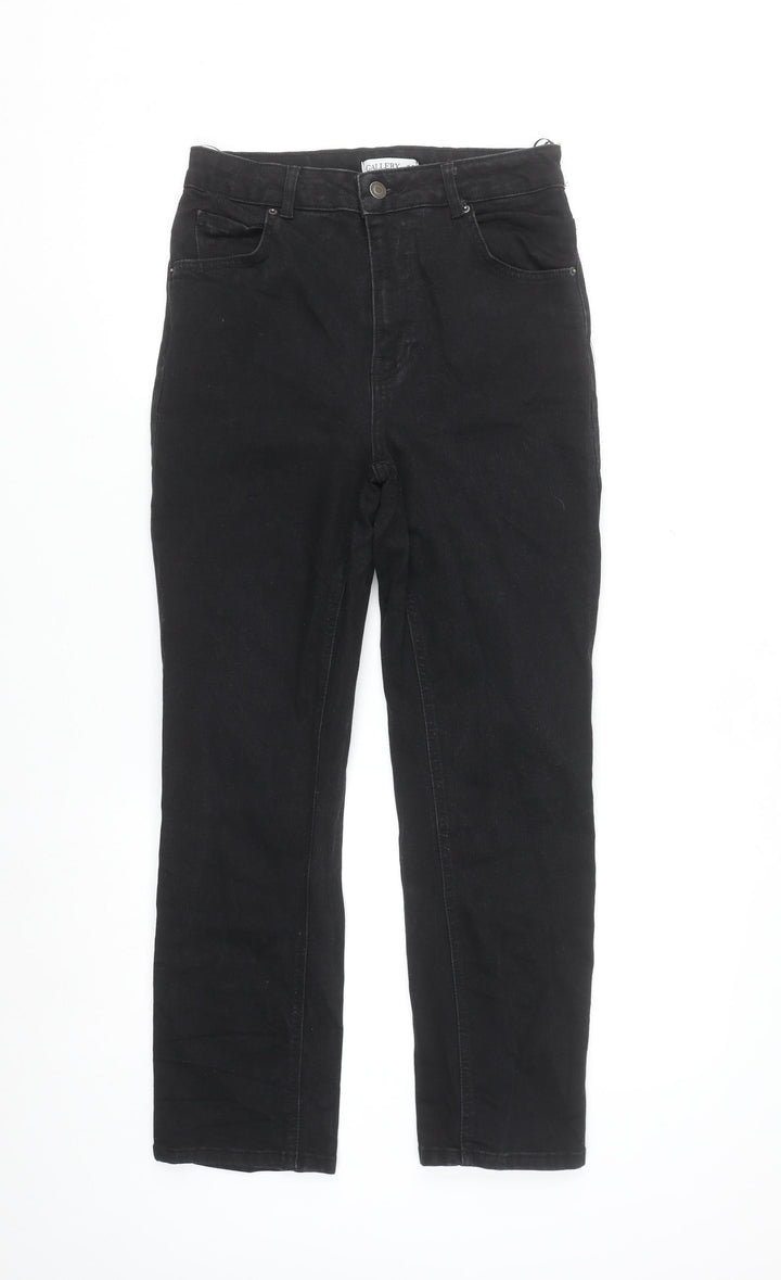 Gallery Women's Black High Rise Straight Leg Jeans Size 10