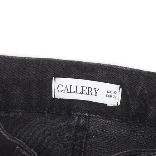 Gallery Women's Black High Rise Straight Leg Jeans Size 10
