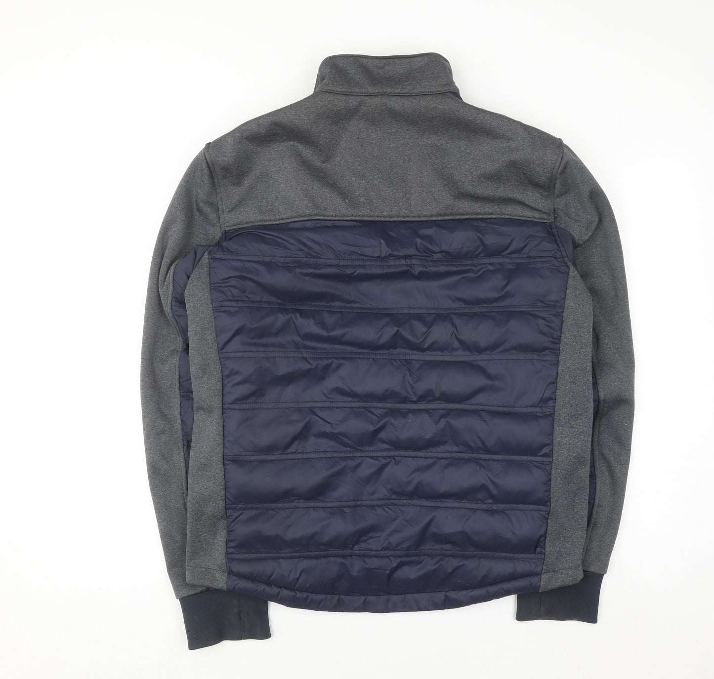 Indigo Men's Blue Puffer Softshell Jacket Medium Zip Pockets