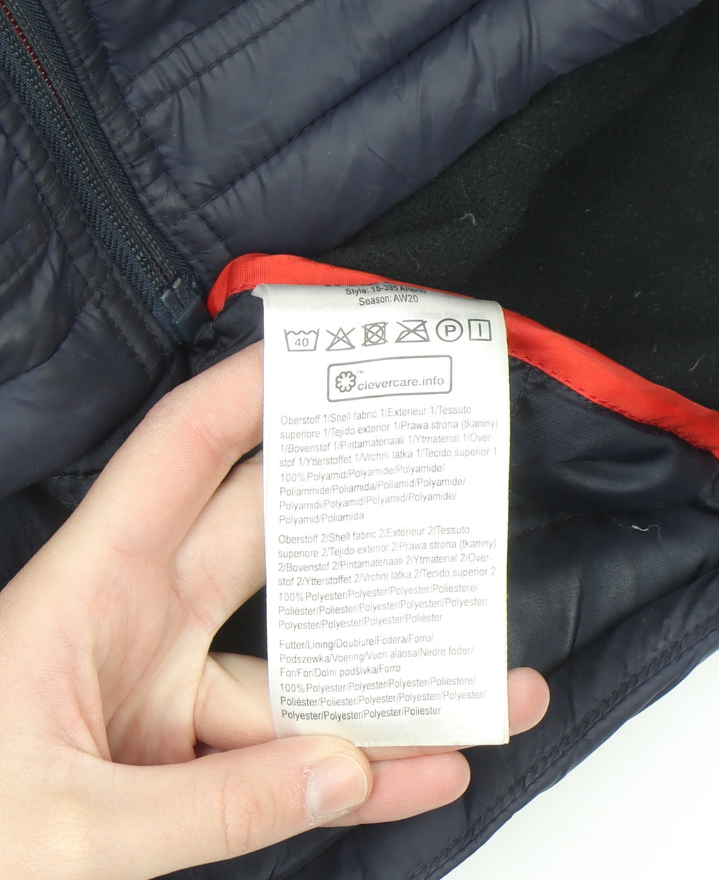 Indigo Men's Blue Puffer Softshell Jacket Medium Zip Pockets