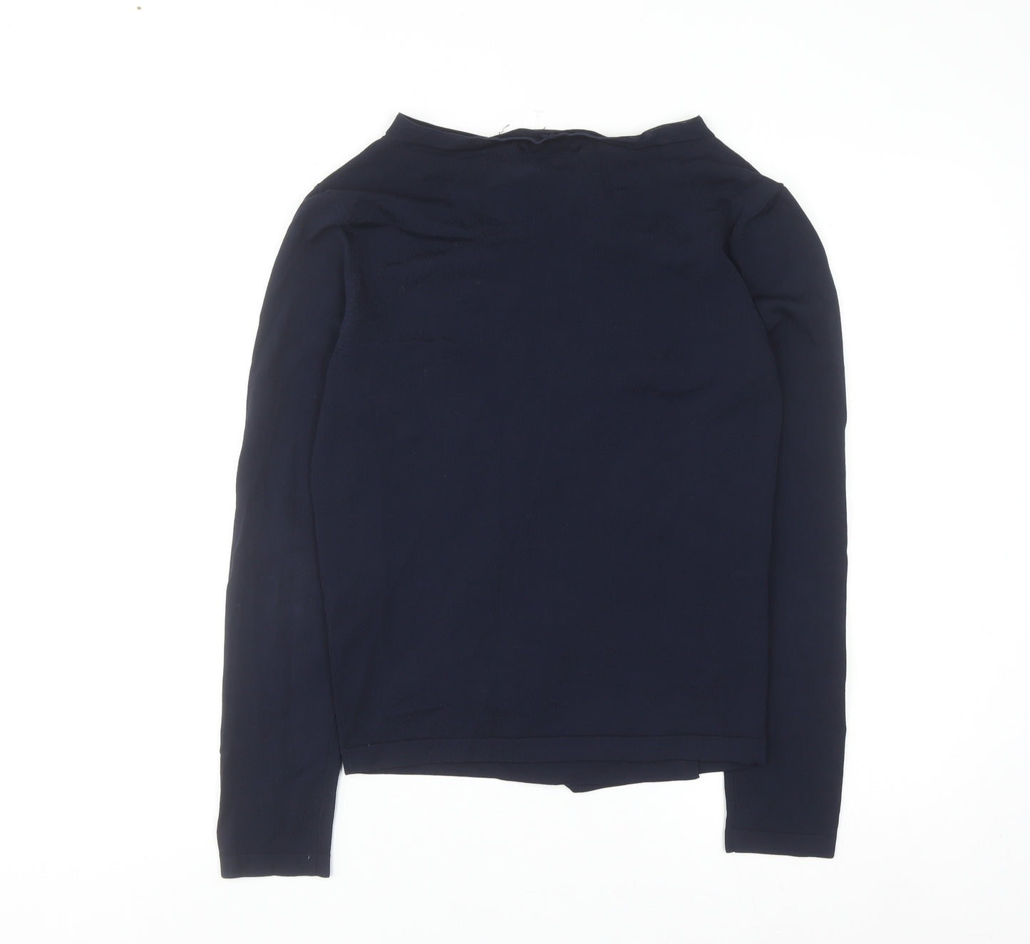 Gallery Women's Blue Boat Neck Long Sleeve Pullover Jumper Size M
