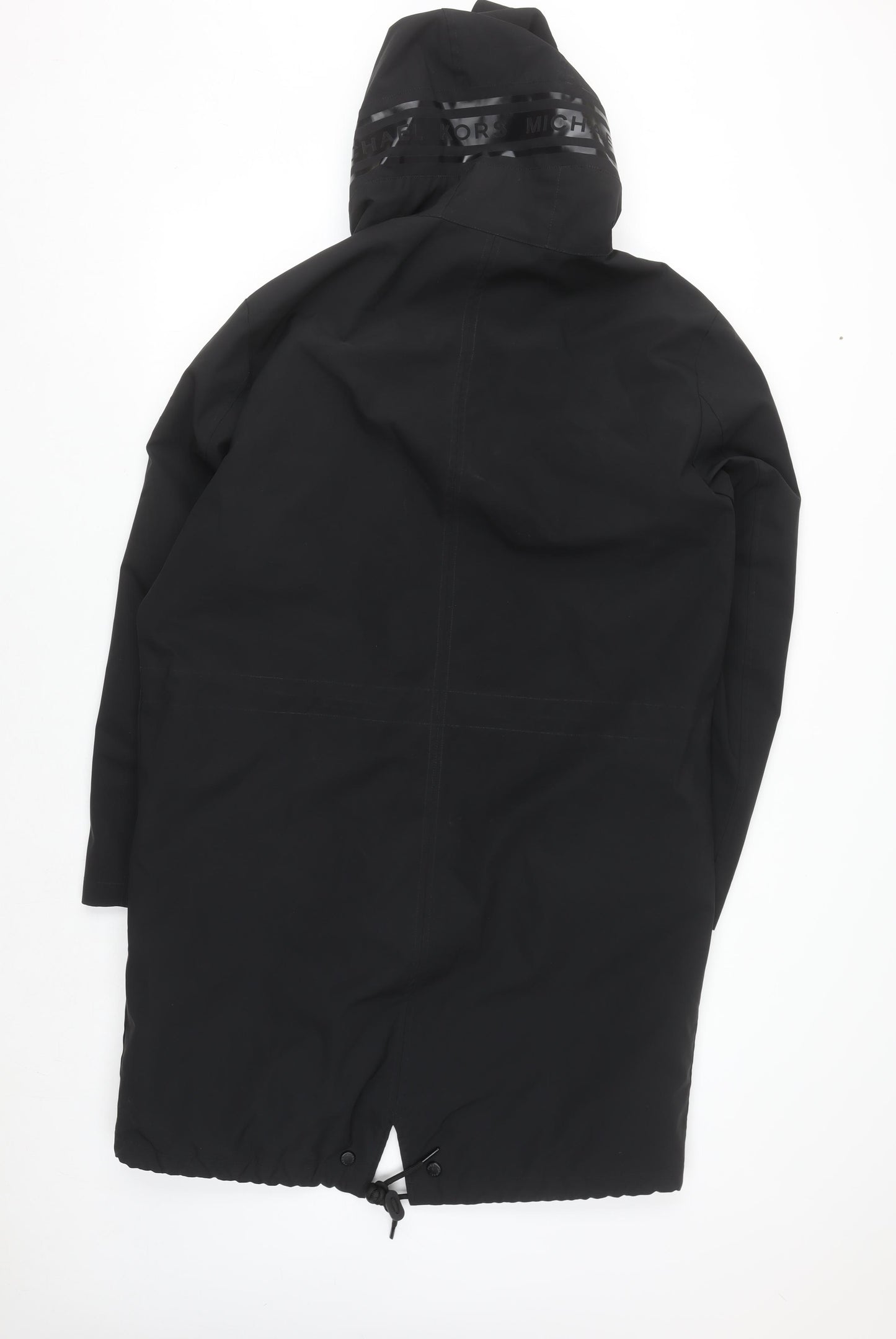 Michael Kors Men Black Hooded Waterproof Parka Coat Size M