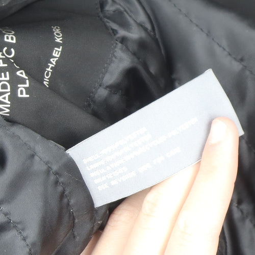 Michael Kors Men Black Hooded Waterproof Parka Coat Size M
