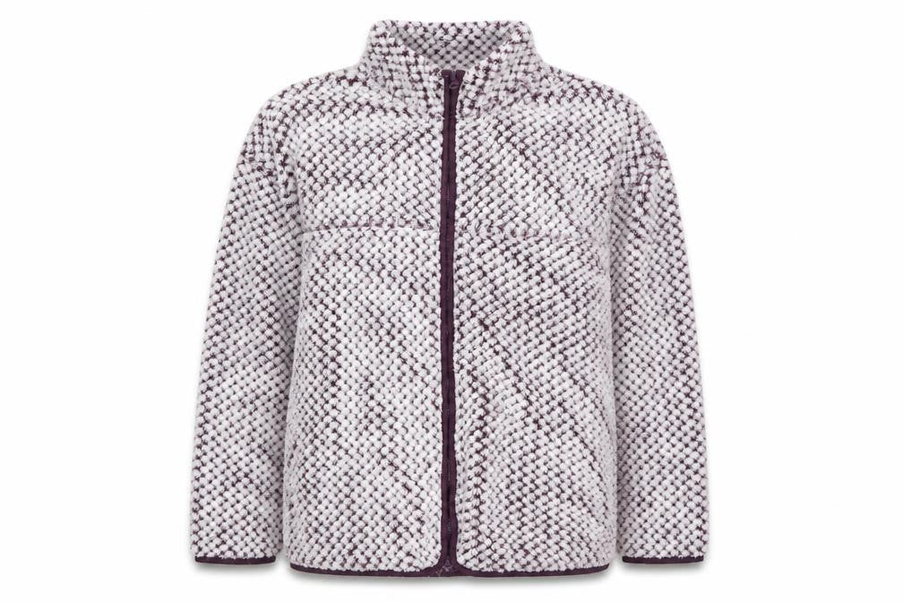 Tu Woman Purple Zip Fleece Jacket Size 16 Soft Warm Full Zip
