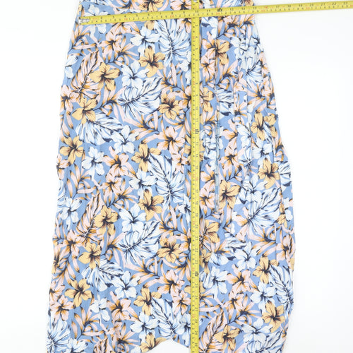 New Look Women's Multicoloured Floral Wrap Midi Skirt Size 10