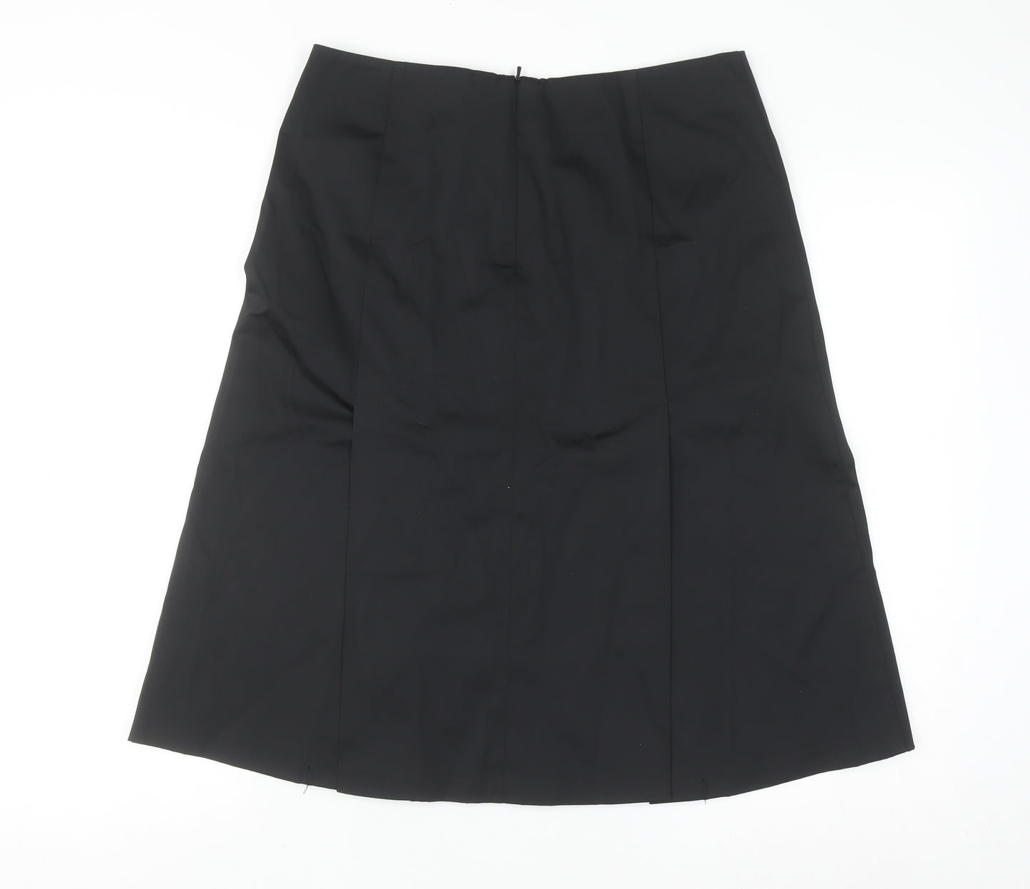 Jacob Women's Black A-Line Knee Length Stretch Skirt Size 10