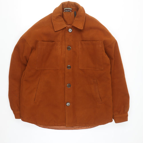 Reclaimed Vintage Men's Brown Lined Button Jacket Size S 38in Regular Fit