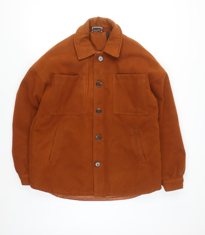 Reclaimed Vintage Men's Brown Lined Button Jacket Size S 38in Regular Fit