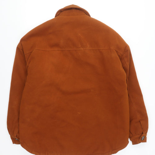 Reclaimed Vintage Men's Brown Lined Button Jacket Size S 38in Regular Fit