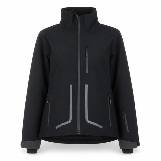 Front view of Marks & Spencer Women’s Black Waterproof Ski Jacket, size UK 8